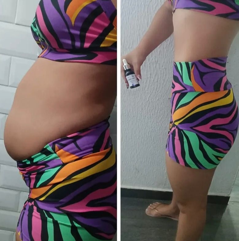 Pessoa mostrando barriga